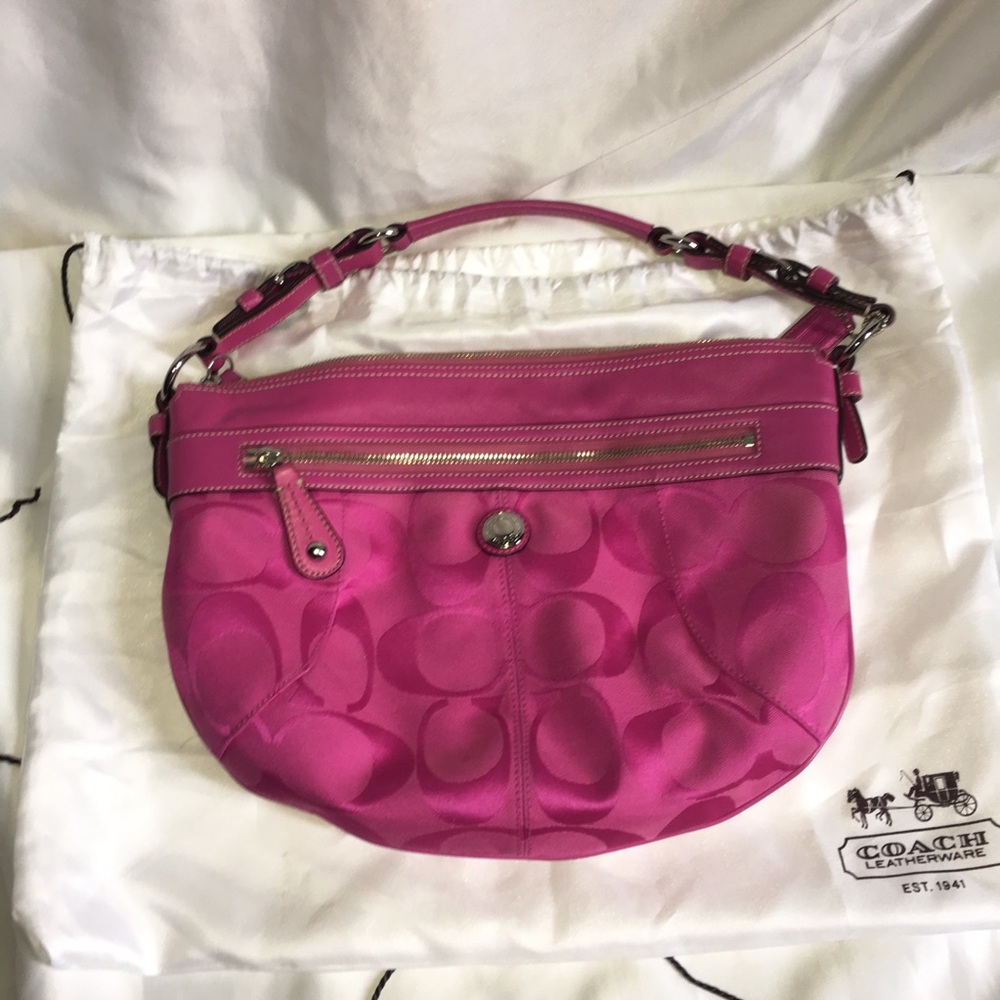 Coach Laura Signature Hobo Purse